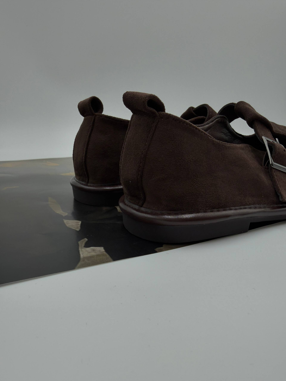 Туфли женские экокожа арт. 449-2 цвет "коричневый"