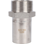 ROMMER Вставка с НР 42x1 1/2" из нержавеющей стали прессовой