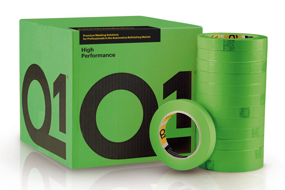 Q1® HighPerformance Малярная лента водостойкая 24мм*50м, 110°С (30 мин) Зеленая