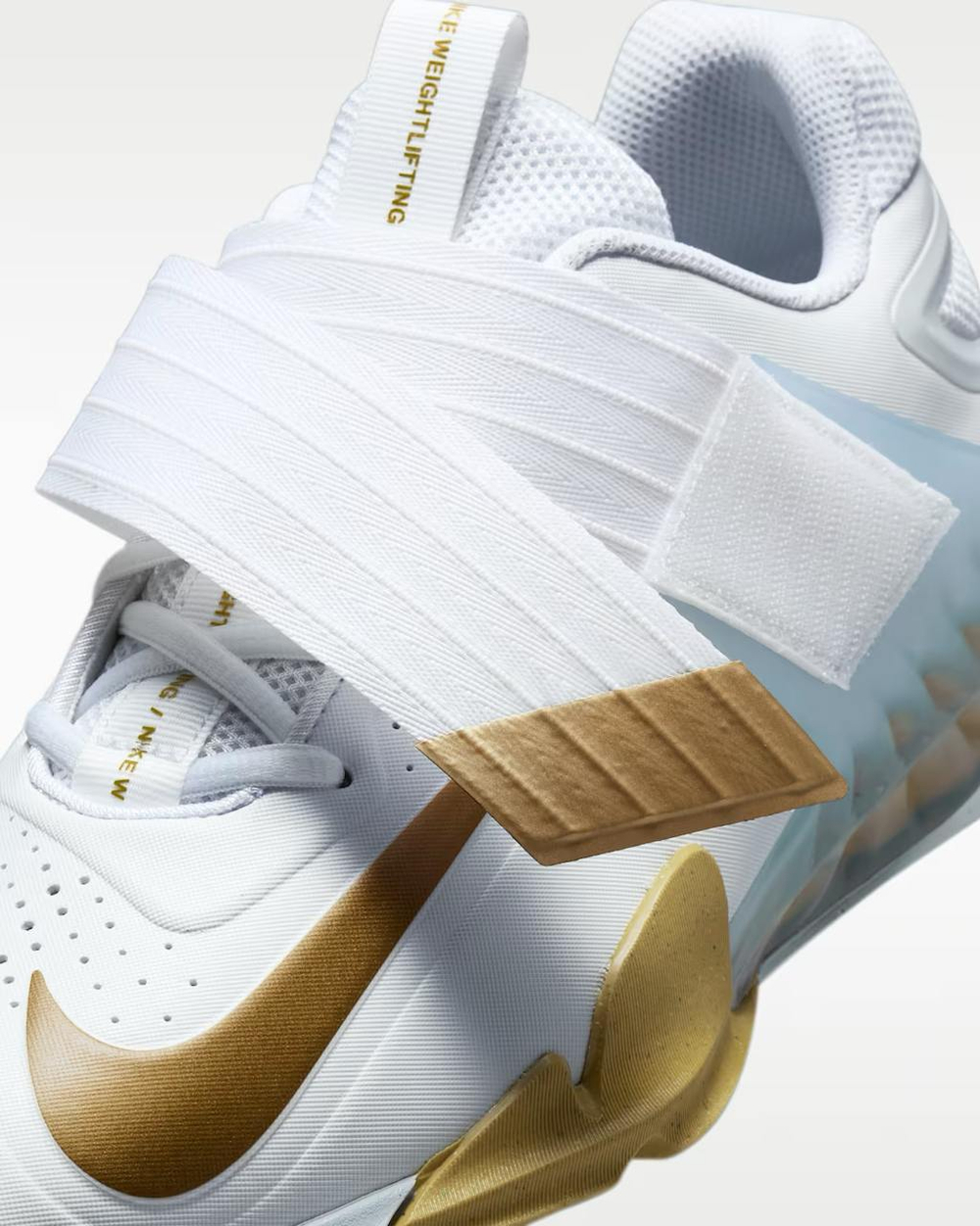 Штангетки мужские Nike Savaleos (Бело-Золотые)