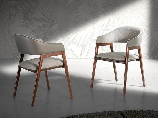 Стул 4091/ACH20070 с обивкой из ткани и экокожи