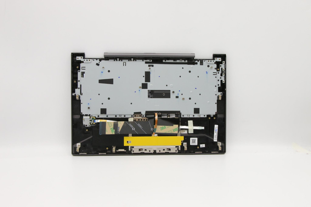Верхняя панель с клавиатурой (топкейс) для ноутбука Lenovo Yoga Yoga C740-14IML 81TC раскладка - русская, с подсветкой, с фингерпринтом, тёмный (5CB0U43943), оригинал