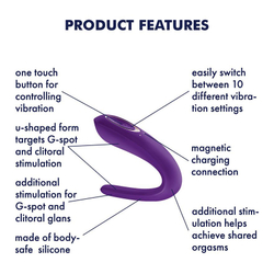 Многофункциональный стимулятор для пар Satisfyer Double Classic