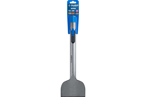 Зубило лопаточное БУРАН, 125х400 мм, HEX 28 Зубр 29372-125-400