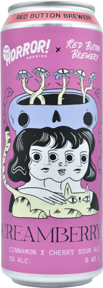 Пиво Рэд Баттон Скремберри Саур / Red Button Screamberry Sour 0.45 - банка