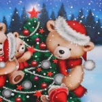 Коробка подарочная «Украшаем елку» 20*20*9.5 см