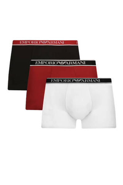 Трусики-боксеры 3шт. Emporio Armani - белый(111473 3F717)