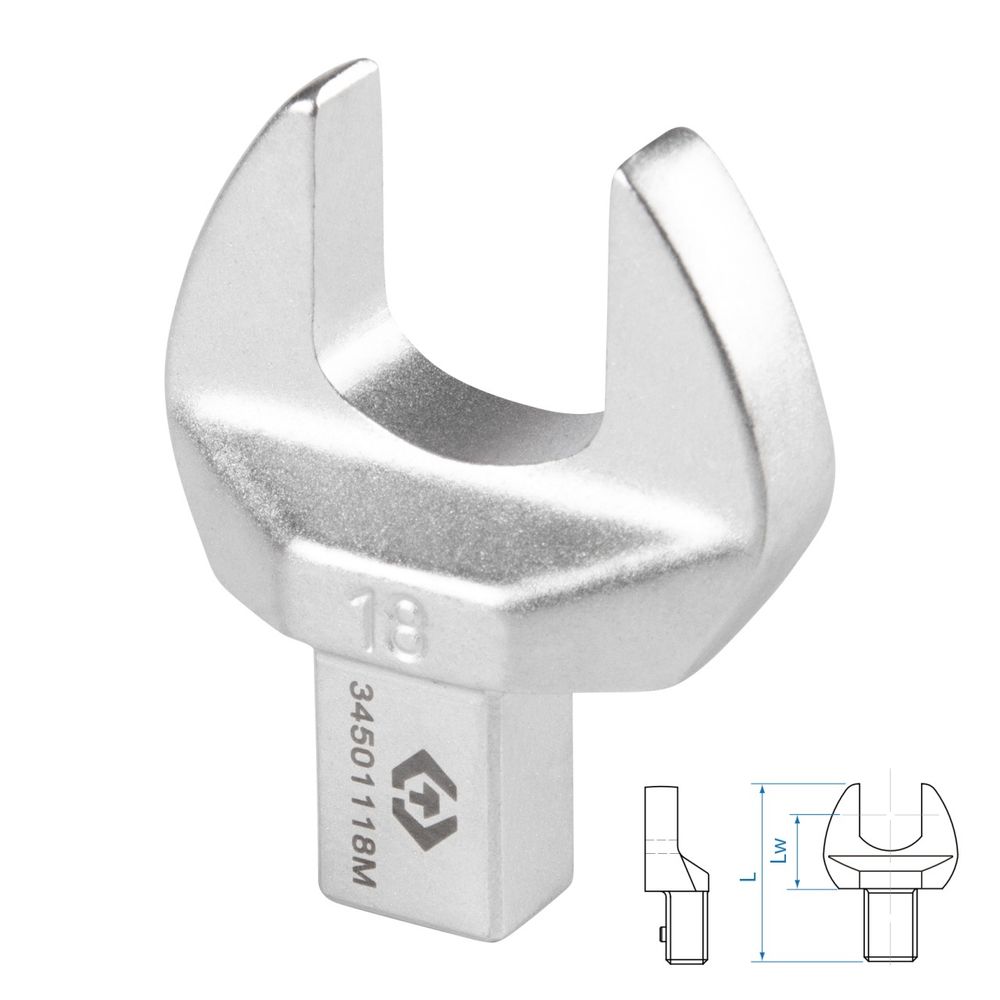 KING TONY (34501118M) Насадка рожковая серии "FIT", 18 мм, 9х12 мм