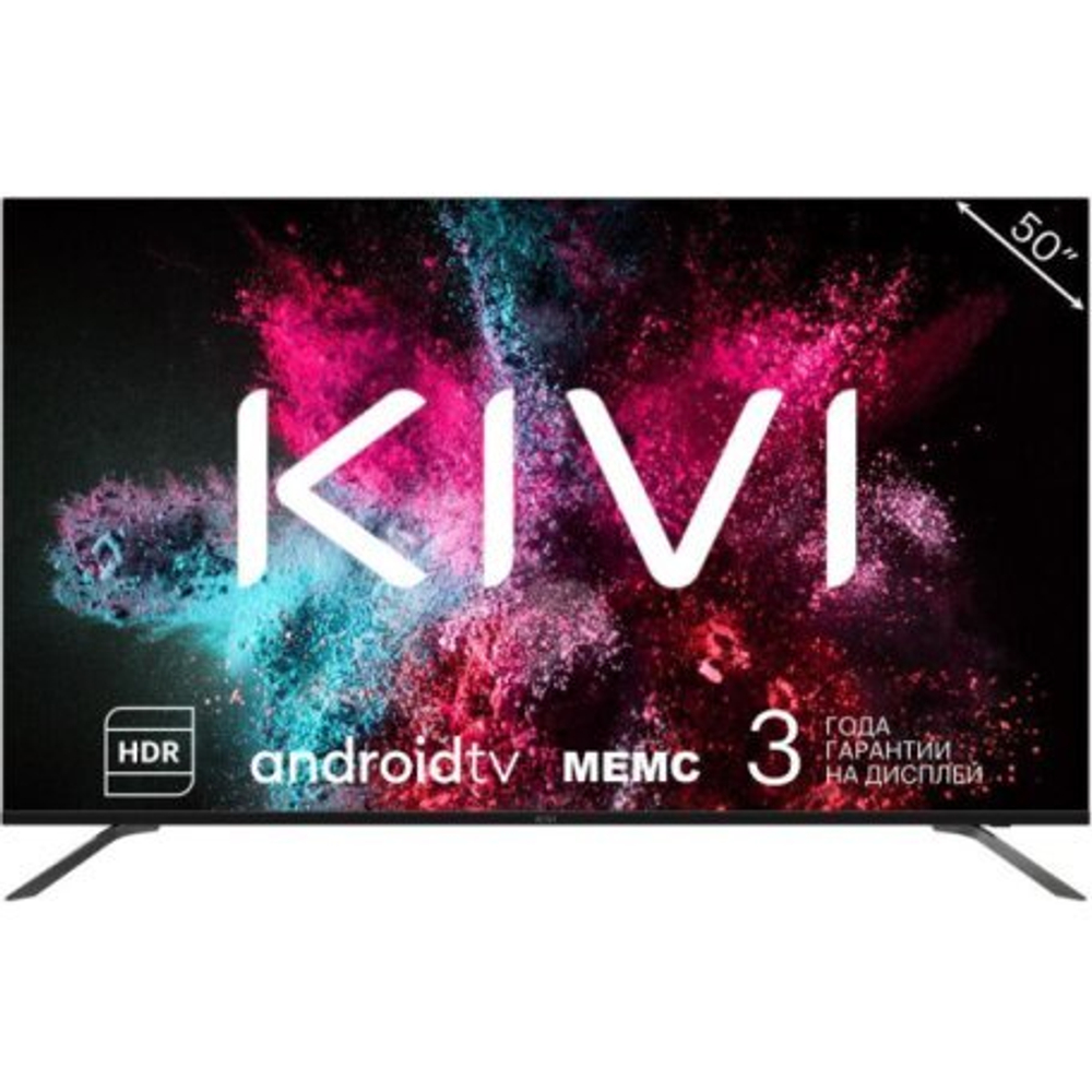 Телевизор 55" KIVI K55UD60B Ultra HD, черный
