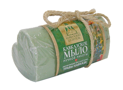 Мыло ручной работы, сердце, Травы Кавказа, 100 г, "Кавказский целитель"