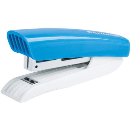 Степлер №10, Berlingo Blitz, до 10л, пластиковый корпус, голубой