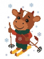 Бычок на лыжах