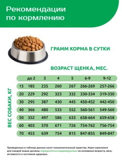 Сухой корм для средних и крупных щенков, с ягненком 12 кг
