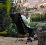 Кресло туристическое Naturehike YL06 складное, черное, высокая спинка, до 150 кг