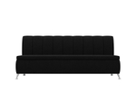 Диван кухонный прямой Кантри, Черный, Микровельвет, 100150
