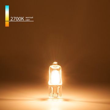 Лампа галогенная G4 220В 35Вт BХ106 сверхъяркая прозрачное стекло Elektrostandard