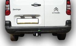 Фаркоп(прицепное) Лидер-Плюс для CITROEN BERLINGO L2 (B9)/ PEUGEOT PARTNER L2 (B9), 2008-...(паспорт и сертификат в комплекте)(без электрики)C303-A