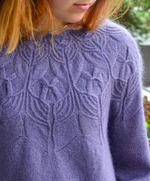 Описание по вязанию джемпера спицами "Arely"