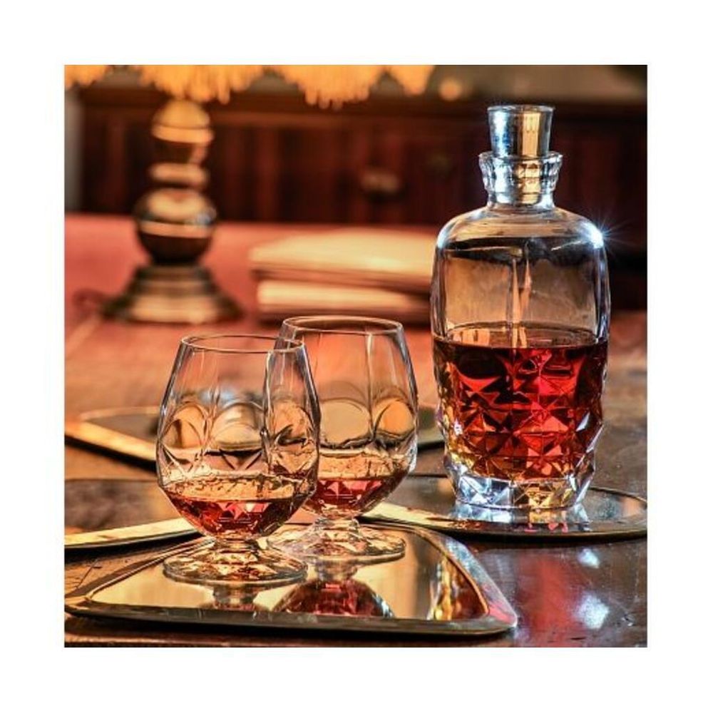 Графин 1,1 л штоф с крышкой хр. стекло d 10,1 см h25,1 см   RCR [1]