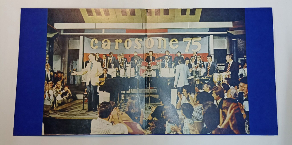 Винтажная виниловая пластинка LP Renato Carosone Carosone 75 Dal Vivo Alla Bussola (Italy 1975)