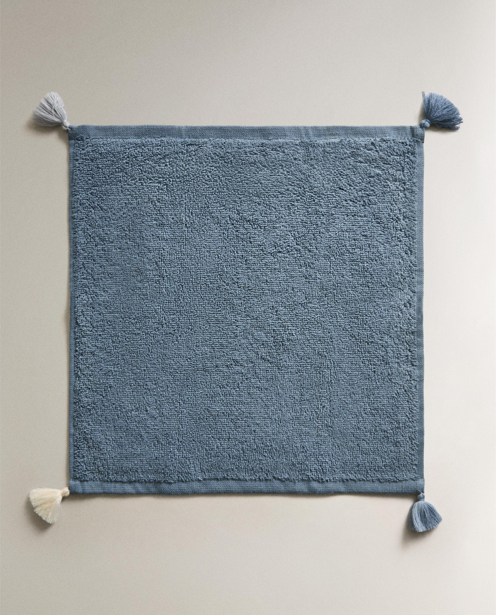 Zara Home Полотенце для лица и рук из хлопка, голубой, 30x30 см (3 шт.)