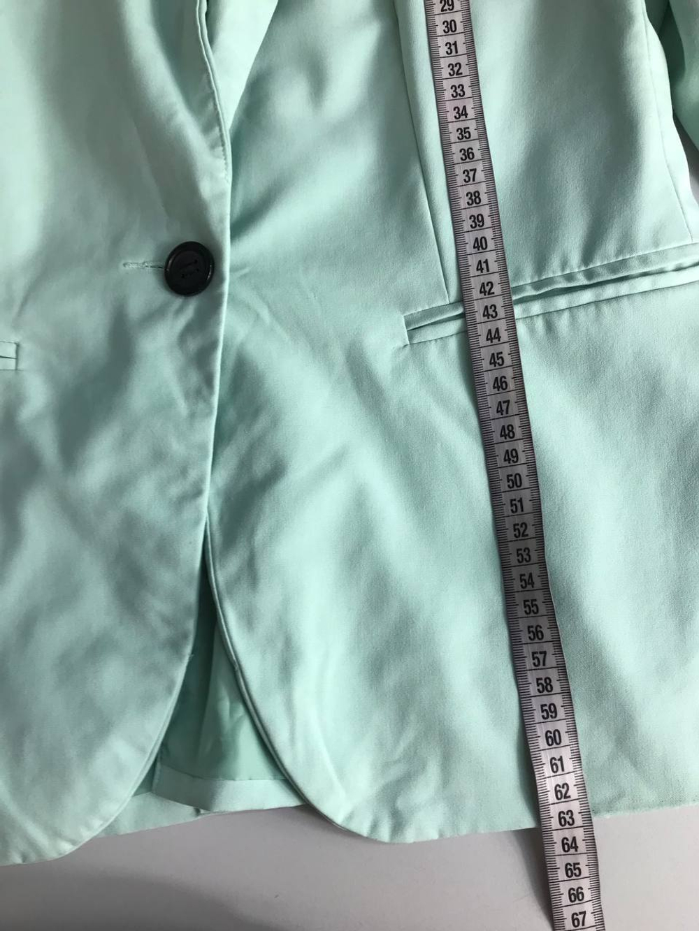 Жакет ZARA современного кроя, в мятном оттенке 42 размер