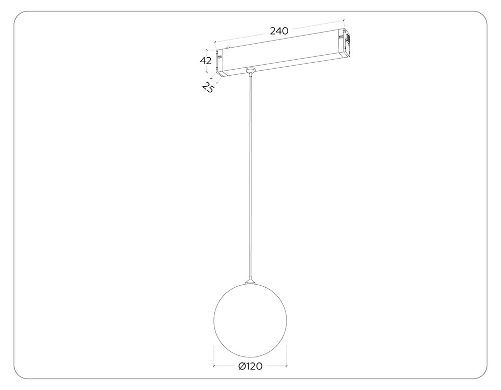 Ambrella Управляемый светодиодный светильник для шинопровода Magnetic 220V диммируемый 3000-6400K Magnetic 220V GL1442