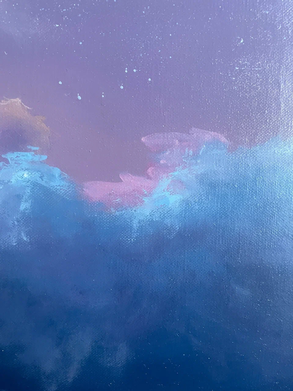 Картина маслом на холсте "Искатель" 75х75 см. Деревянный подрамник. Художник Наталия Осадчук