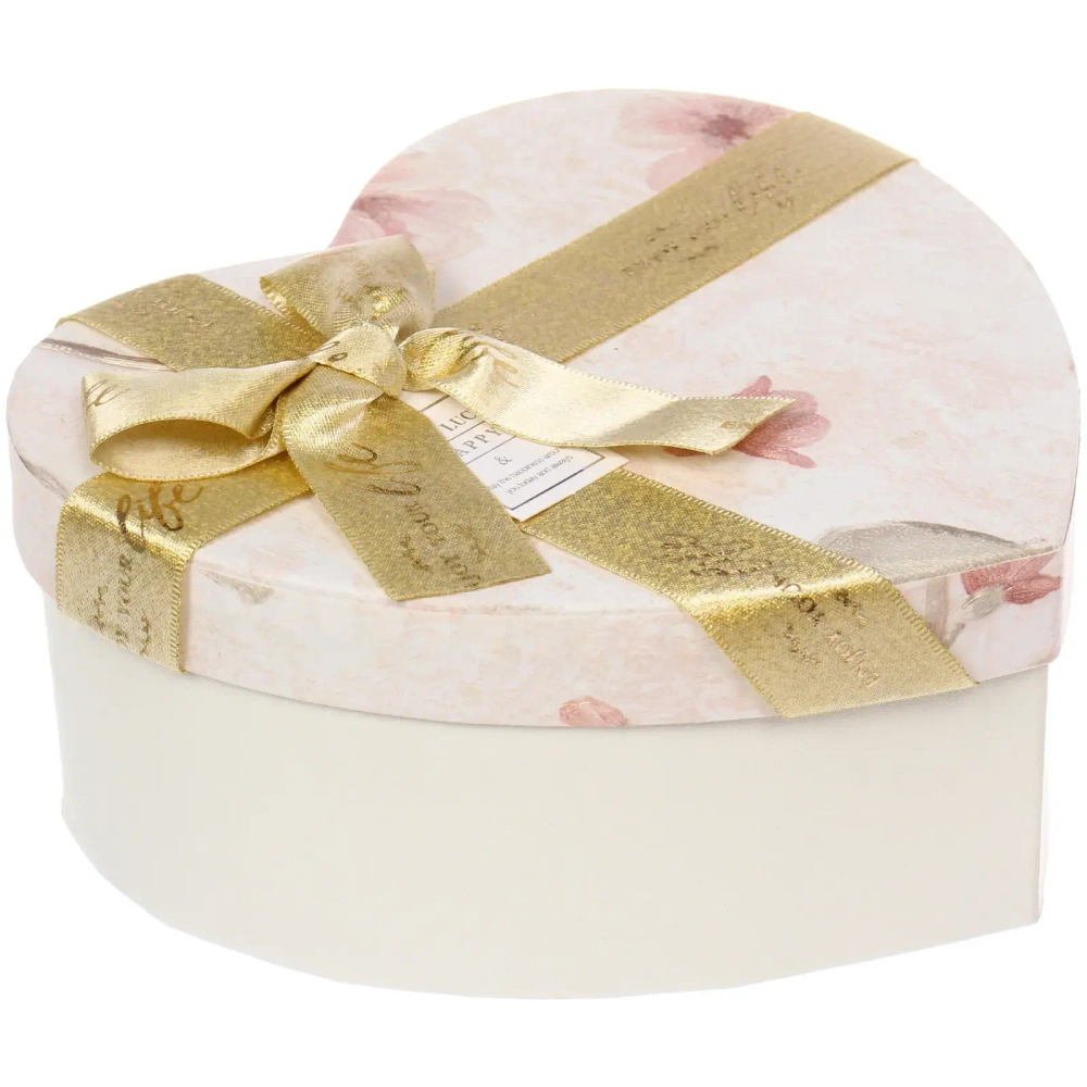 Коробка подарочная «Грация сердца» 18.5*17*7.5 см, Золото