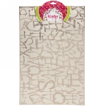 Салфетка на стол 30*45см «Буквы» золото