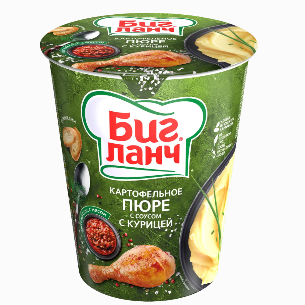 Пюре Биг Ланч с курицей стакан 50 гр