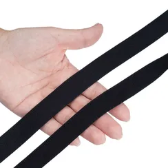 Резинка отделочная черная 20 мм, 530/20