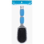 Расческа массажная «Lavanda», трапеция, цвет ручки голубой, 23 см