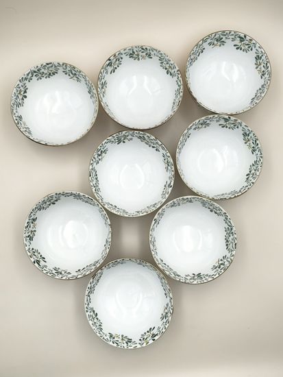 Тарелка для супа 15х7,8 см. "Япония" зеленый декор