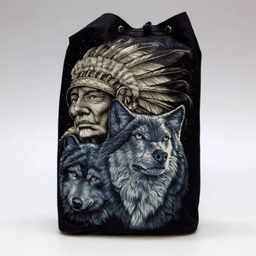 Торба Индеец с волками