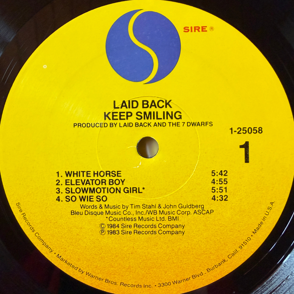 Laid Back ‎– ...Keep Smiling (США 1984г.)
