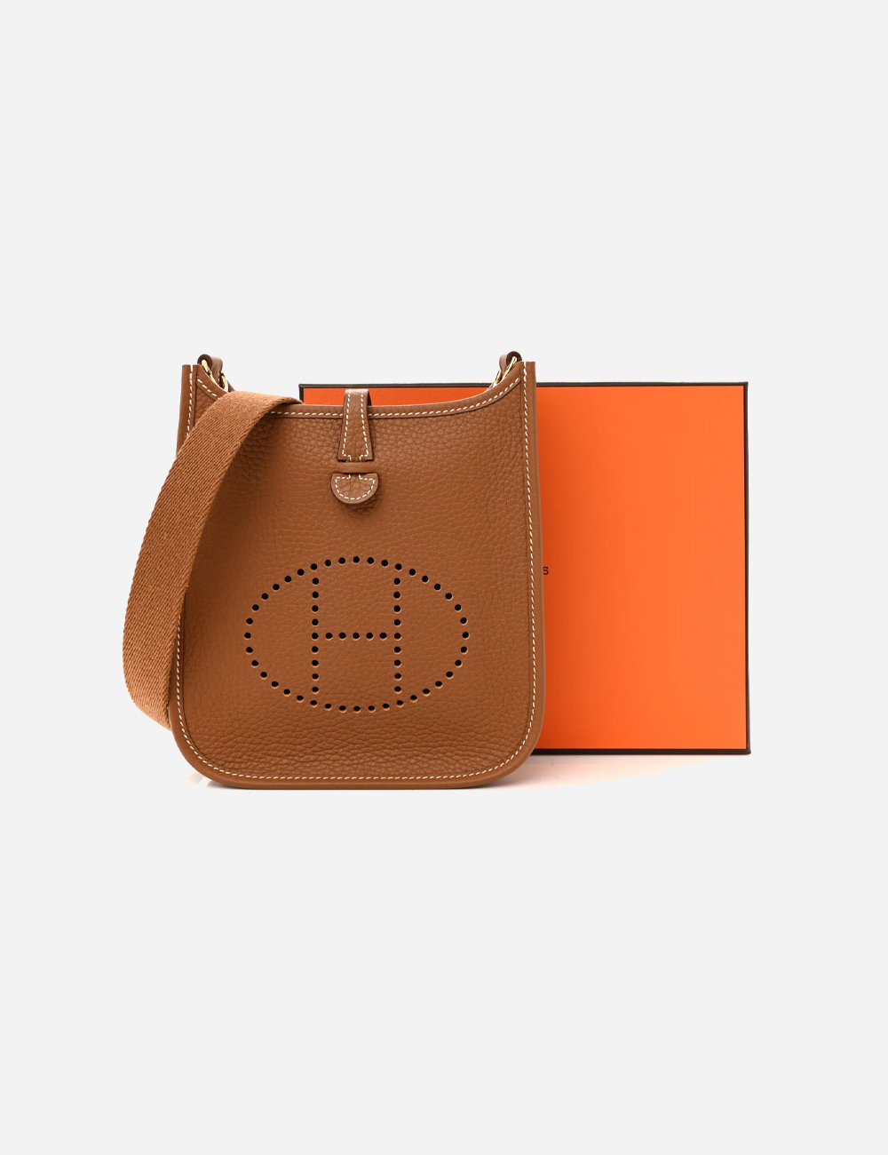 Сумка Hermes Evelyne 16 Taurillon Clemence "Fauve / Cuivre"