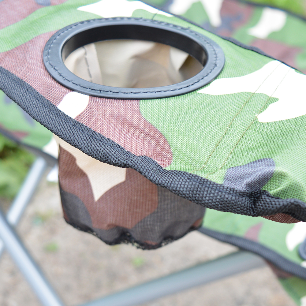 Кресло кемпинговое складное большое в чехле 61*61*96см, цвет камуфляж