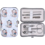 Набор для маникюра в футляре 6 предметов «Котиков много не бывает!»,11*6,5см