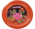Тарелка 21,5см "Лунтик" пластик. (Тигрес)
