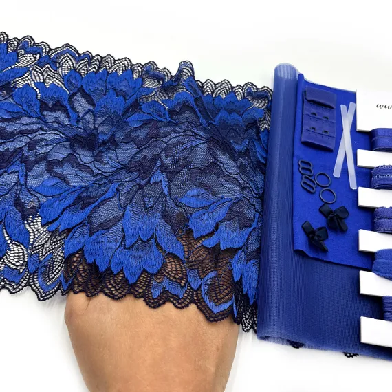 Набор кружевной ультрамарин