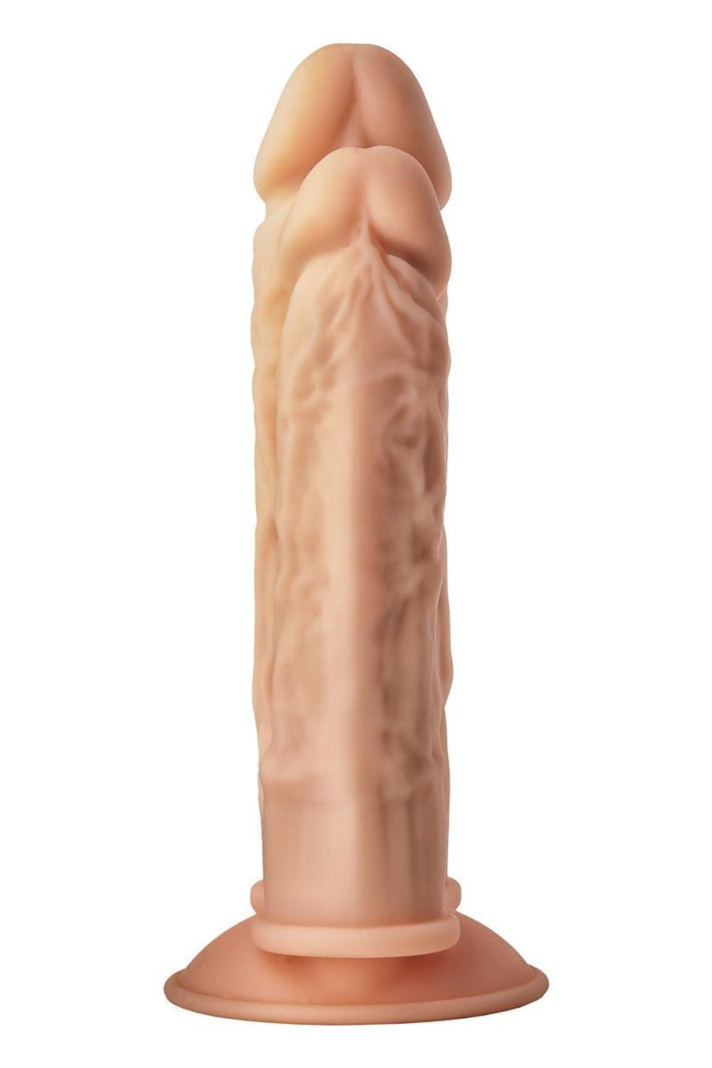 Телесный анально-вагинальный фаллоимитатор Double Penetrator - 19,5 см. (Цвет: телесный)