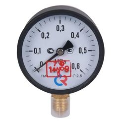 Манометр РОСМА ТМ-310Р.00 (0-0,6МРа) G1/4 2.5 150С (снизу) корпус 63 мм
