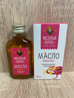 Масло амарантовое 199%нерафинированное Масляный король 100 мл, Россия