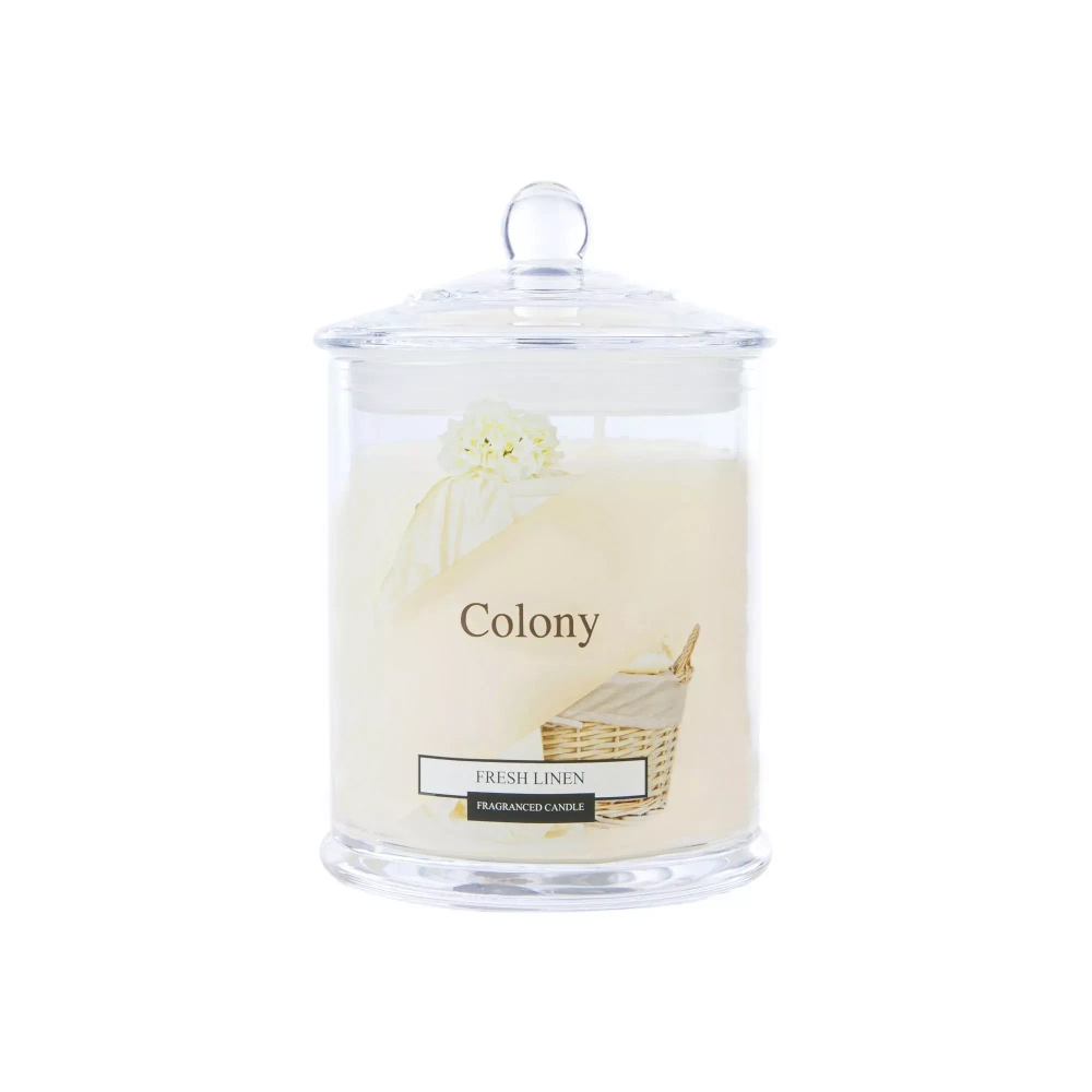 Wax Lyrical - Ароматическая свеча Colony 10х14,3см 48ч Свежий лен / артикул   COL0204  / GTIN 5015802229318