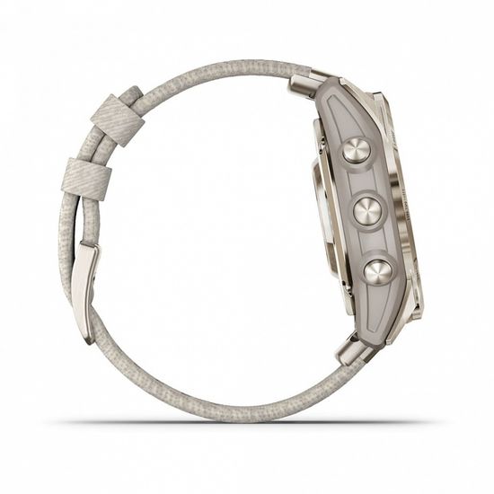 Смарт-часы Garmin EPIX Pro (Gen 2) Sapphire Edition 42 mm, Soft Gold + light sand silicone watch band 010-02802-20