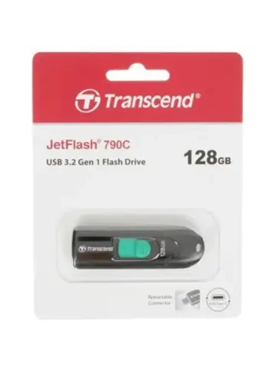 Память USB Flash 128 ГБ JetFlash 790C TS128GJF790C BLACK