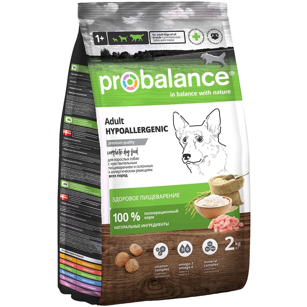 Сухой корм ProBalance Hypoallergenic для взрослых собак всех пород, гипоаллергенный Сухой корм ProBalance Hypoallergenic для взрослых собак всех пород, гипоаллергенный