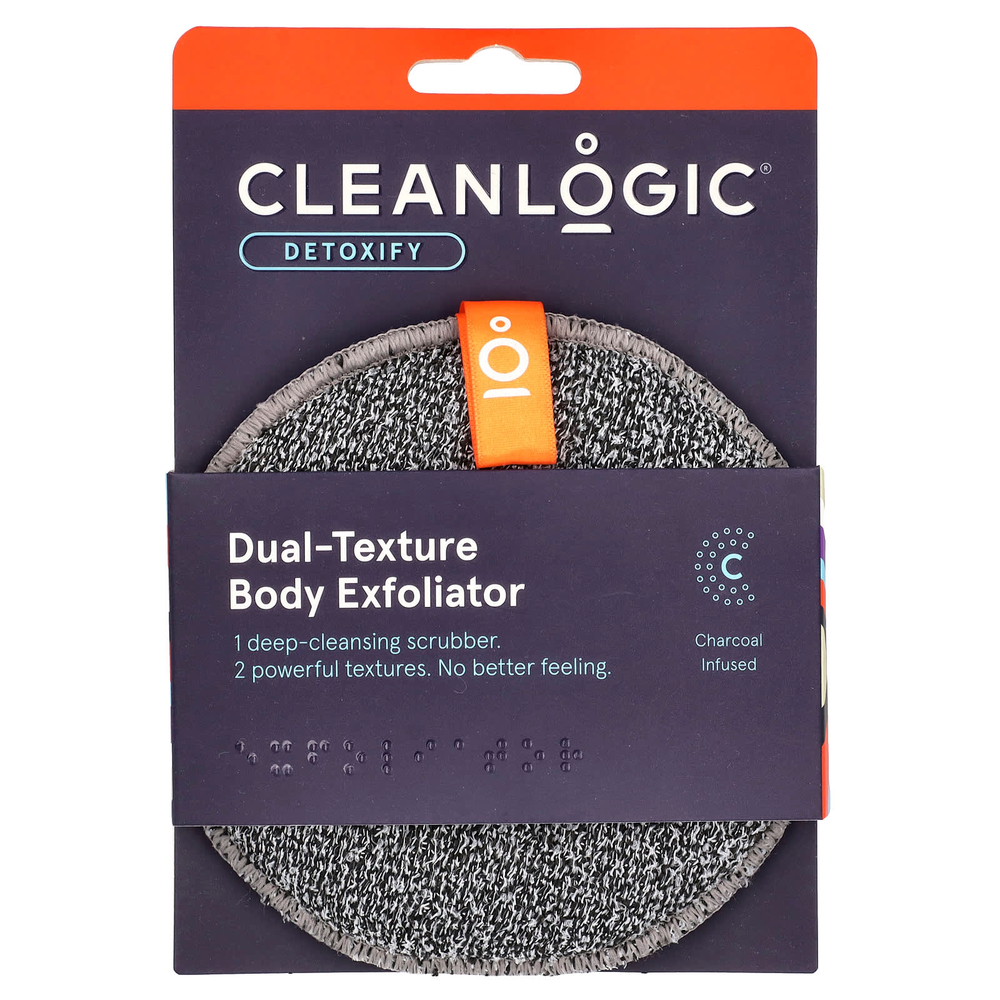 Cleanlogic, Detoxify, отшелушивающее средство для тела с двойной текстурой, 1 шт.