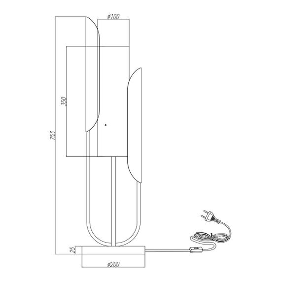 Настольная лампа Maytoni Сipresso Z014TL-01G